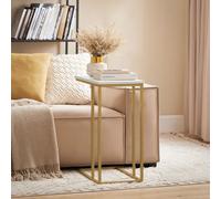 SoBuy Bed Sofa Side Table - White