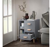 Sobuy Fbt95-Hg, Bedside Table End Table Sofa Table Nightstand Lamp Table, Grey,w48Xd40Xh60