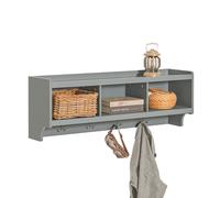 SoBuy FHK28-HG, Wall Coat Rack Wall Shelf Wall Storage Cabinet Unit