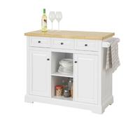 SoBuy FKW101-WN, Kitchen Storage Trolley Cabinet Cupboard Sideboard