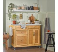 Sobuy Fkw70-N, Kitchen Storage Trolley Kitchen Island Cupboard Sideboard With Stainless Steel Top, W115Xd46Xh91