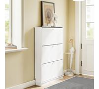 SoBuy Flip-Door Shoe Cabinet - Slim White SoBuy White