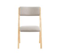 Sobuy Fst40-Hg, Folding Wooden Padded Chair No Assembly Kitchen Dining Chairs With Backrest And Seat, Compact, Grey