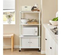 Sobuy Frg12-W, Kitchen Bathroom Storage Cabinet, Kitchen Cart, Microwave Shelf