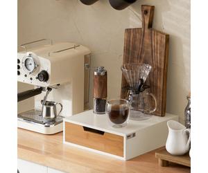 Sobuy Frg179-Nw, Coffee Capsule Holder Stand Box, Teabags Storage Case,wood Effect,w30Xd31Xh9.5