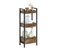 Sobuy Frg226-F, 3 Tiers Bathroom Shelf Storage Display Shelf Rack Organizer Shelving Unit,brown,w28.2Xd20Xh74
