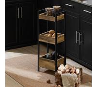 Sobuy Frg226-F, 3 Tiers Bathroom Shelf Storage Display Shelf Rack Organizer Shelving Unit,brown,w28.2Xd20Xh74