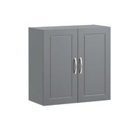 SoBuy FRG231-DG, Bathroom Wall Cabinet Mounted Storage Unit with Adjustable Shelf and Door Small Slim Bathroom Cupboard for Towel & Toiletries, Ideal