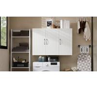 Sobuy Frg231-L-W, Bathroom Wall Cabinet Mounted Storage Unit With Adjustable Shelf And 3 Doors
