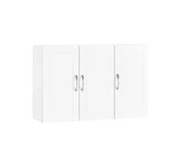 SoBuy FRG231-L-W, Bathroom Wall Cabinet Mounted Storage Unit with Adjustable Shelf and 3 Doors Small Slim Bathroom Cupboard for Towel & Toiletries Whi