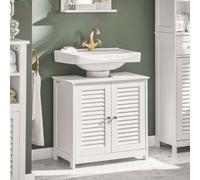 Under Sink Cupboard Bathroom Cabinet - White / 1 / 58cm