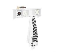 SoBuy® FRG48-L-W, Wall Storage Display Shelf Cabinet Wall Coat Rack