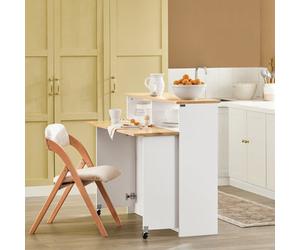 Sobuy Fsb36-Nw, Kitchen Island Sideboard Dining Room Storage Cabinet Cupboard,w110Xd64Xh97