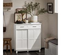 Sobuy Fsb84-W,sideboard Storage Cabinet For Dining Room Living Room Hallway,white,w80Xd40Xh85