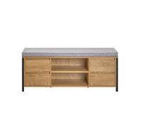 SoBuy Shoe Bench Storage Wood 110x35x45cm
