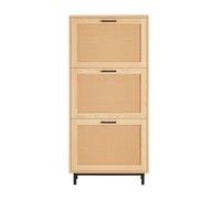 Sobuy Fsr155-N,shoe Cabinet Wood Storage Organizer Flip Drawers Cupboard Rack
