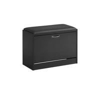 SoBuy FSR16-SCH, Hallway Shoe Bench Shoe Rack Shoe Cabinet , Black