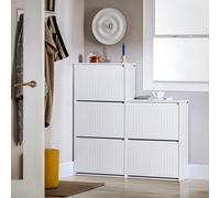 Sobuy Fsr165-H-W, 3 Flip-Drawers Shoe Cabinet Shoe Rack Shoe Storage Cupboard, White