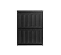 Sobuy Fsr165-K-Sch, 2 Flip-Drawers Shoe Cabinet Shoe Rack Shoe Storage Cupboard, Black