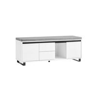 SoBuy Storage Bench Shoe Cabinet White 110cm