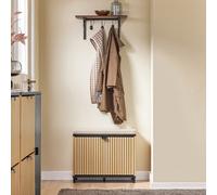 Sobuy Fsr201-N, Shoe Storage Bench Shoe Rack Bench With Padded Seat And Flip-Drawer For Hallway