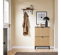 Sobuy Fsr202-N,narrow Shoe Rack Shoe Cabinet Storage Cabinet With Flip Drawers For Storage 8-12 Pairs,w60Xd24Xh88.5