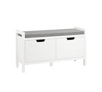SoBuy® FSR63-W, Hallway Shoe Bench Shoe Rack Cabinet Storage Bench