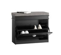 SoBuy FSR82-K-SCH, Hallway Shoe Bench Shoe Rack Shoe Cabinet , Black
