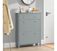 Sobuy Fsr89-Hg, Shoe Cabinet Shoe Rack Shoe Storage Cupboard Organizer Unit, Grey,w80Xd25Xh108