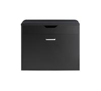 Sobuy Fsr95-Sch, Hallway Shoe Rack Shoe Bench Shoe Cabinet With Folding Padded Seat, Black