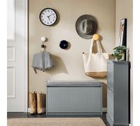 SoBuy Shoe Bench Flip-Drawer 80cm Light Gray