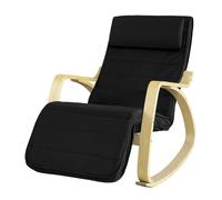 SoBuy Black Relax Chair Rocking Chair - Black