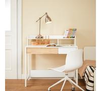 Sobuy Fwt106-W, Home Office Table Desk Computer Desk Workstation With Storage Shelf,white,w100Xd60Xh94