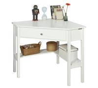 SoBuy® FWT31-W, Corner Desk Triangle Table Desk Computer Desk Workstation