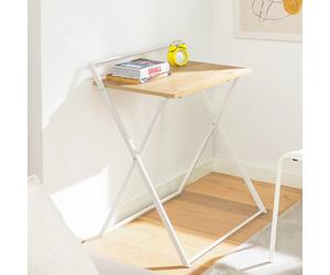 Sobuy Fwt88-Nw, Foldable Desk Computer Desk Workstation Writing Desk Teenagers Desk,wood Effect,w63.5Xd40Xh78.5