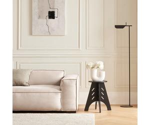 Sobuy Hfbt01-K-Sch, Round Side Table Bedside Table Nightstand In Mortise And Tenon Structure,black,w30.5Xd30.5Xh48