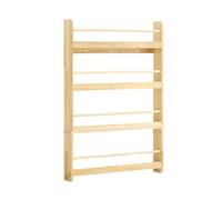 SoBuy Kids Bookshelf 4-Tier Pine Bookcase KMB08-N Natural 80x12x118cm