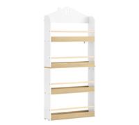 Sobuy Kids' Bookshelf With 5 Shelves 60X15X130.5Cm Nordic Kmb121-Nw