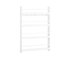 Sobuy Kids Bookshelf With 4 Shelves 80X12X118Cm Minimalist Kmb08-Ii-W