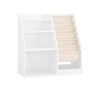 SoBuy Kids Bookshelf with Fabric Baskets & Drawer KMB119-W