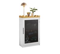Sobuy Kmb43-W, Children Storage Chest With Blackboard, Children Bookcase Toy Shelf,white,w63Xd30Xh100