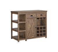 SoBuy Kitchen Island Storage Bar Table 110cm Brown
