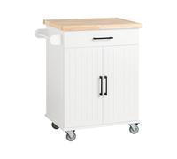 SoBuy Kitchen Trolley Mobile Storage White