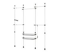 SoBuy® KLS04, Adjustable Wardrobe Organiser Telescopic Clothes Shelf