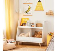 SoBuy Children Kids Bookcase Book Storage Shelf - White