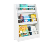 Sobuy Kmb45-W, Children Bookcase Toy Shelf Storage Display Rack Organizer Holder,white,w58.3Xd18.2Xh81.2