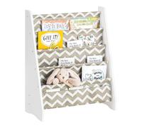 Clearance SoBuy Kids Bookcase Book Shelf 4 Tiers Sling Storage Rack,KMB50-HG,UK