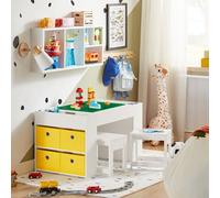 SoBuy Kids Table Double-Sided 87x50cm White