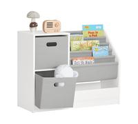 Sobuy Kmb76-W, Children Kids Bookcase Book Shelf Toy Shelf Standing Storage Shelf,white,w80Xd30Xh61