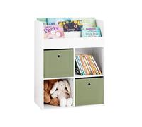 SoBuy KMB79-W, Children Kids Bookcase Book Shelf Toy Shelf Kids Storage Shelf, White